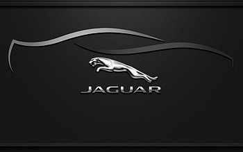 Carbon, Jaguar Logo HD wallpaper