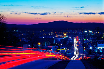 Cities, City, Lights, Road, Evening, Excerpt HD wallpaper