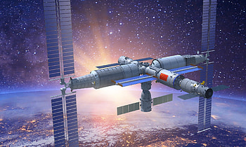 Deep Space, Tiangong Space Station HD wallpaper