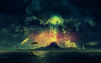Landscape, Sky, Art HD wallpaper