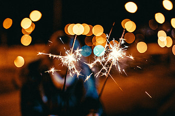 Sparkler graphy, Vibrant lights, Festive atmosphere, Captivating beauty HD wallpaper