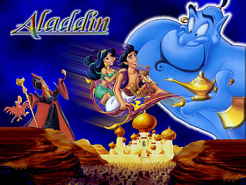 ALLADIN, abu, gini, jasmine HD wallpaper