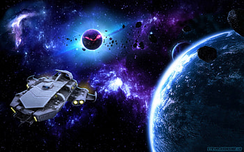 XR-J71, blue, ship, black, galaxy, high definition, stars, earth, nebula, planet, moon, spacecraft, , asteroid, planets, beautiful, explosion, star, cool, space, spaceship, meteor HD wallpaper