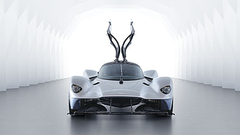 Doors open, front, Aston Martin Valkyrie HD wallpaper