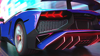 Lamborghini Rear Lights Digital Art, lamborghini, cars, artist, artwork, digital-art HD wallpaper