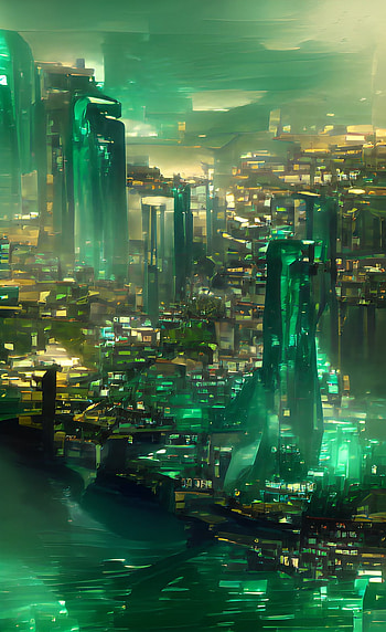 Emerald city, green HD phone wallpaper