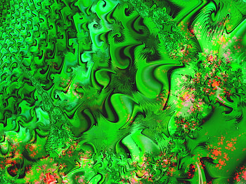GREEN SWIRLS AND ZIG ZAGS, colorful, zigzags, swirls, green, plus HD wallpaper