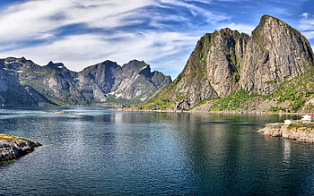 Nature, Sky, Mountains, Summer, Lake HD wallpaper