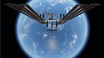 ISS (Space), Astronauts in space, Earth's orbit, International cooperation HD wallpaper
