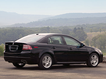 Auto, Nature, Grass, Acura, Cars, Forest, Asphalt, Side View, Style, Akura, Tl, 2007 HD wallpaper