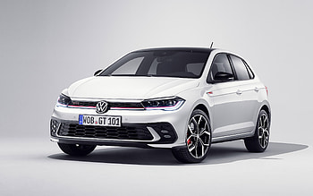 2022, Volkswagen Polo GTI, , front view, exterior, new white Polo GTI, Polo tuning, German cars, Volkswagen HD wallpaper
