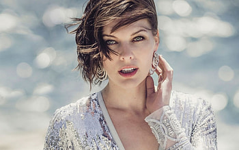 Milla Jovovich, Schauspielerin, Promi, Meer HD wallpaper