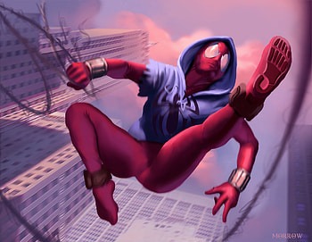 Scarlet Spider Art, scarlet-spider, spiderman, superheroes, artist, artwork, digital-art, deviantart HD wallpaper