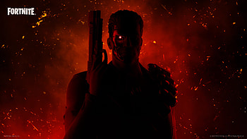 Terminator in Fortnite, Terminator, video game, Fortnite HD wallpaper