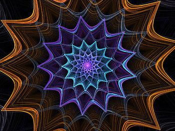 Abstract, Web, Pattern, Fractal, Confused, Intricate HD wallpaper