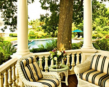 Balcony, view, sofa, home HD wallpaper