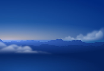 Blue Mountains Clouds , mountains, clouds, nature HD wallpaper