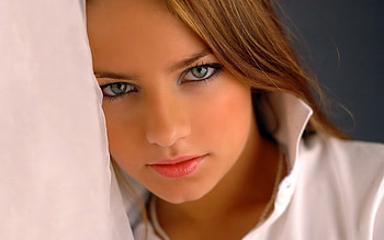 BEAUTIFUL EYES, eyes, girl, models, green HD wallpaper