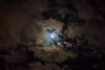 Nature, Night, Clouds, Moon, Dark, Overcast, Mainly Cloudy HD wallpaper