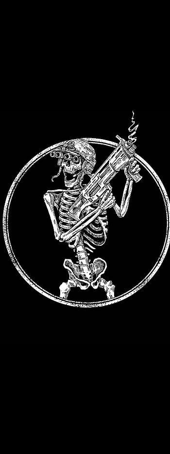 Black skeleton, dark, dead, scary HD phone wallpaper