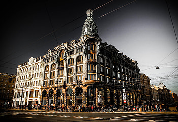 Cities, St. Petersburg, Saint Petersburg, Peter, Nevsky Prospect, Nevsky Avenue, Singer Company HD wallpaper