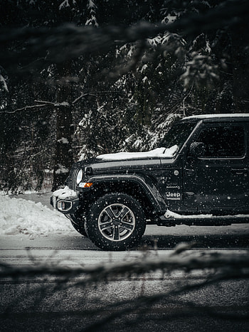 Snow, Cars, Car, Suv, Jeep, Jeep Wrangler HD phone wallpaper