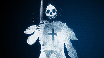 ghost knight crusader skull death - ( HD wallpaper
