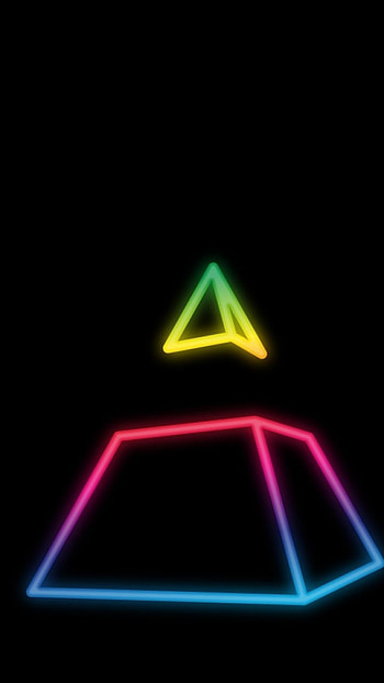 Neon Pyramid — Daft Punk, music HD phone wallpaper