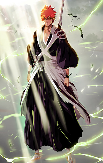 Ichigo Kurosaki, Mobile , Striking design, Instant recognition HD phone wallpaper