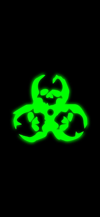 Biohazard , Amoled , Green danger, High-quality HD phone wallpaper