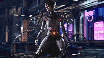Cyberpunk 2077 X Alita X Blade Runner, cyberpunk, cyberpunk-2077, alita-battle-angel, scifi, 2024-games, games, artstation, artist, artwork, digital-art HD wallpaper