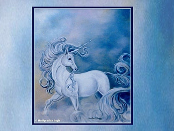 blue myth, clouds, hair HD wallpaper