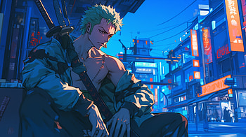 Samourai Zoro, Roronoa Zoro, One Piece, AI Art HD wallpaper