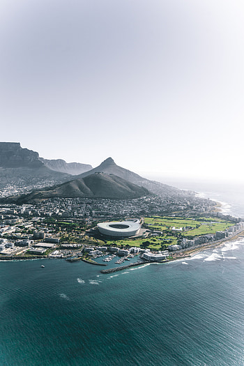 Cities, Architecture, City, View From Above, Coast, Cape Town, South Africa HD phone wallpaper