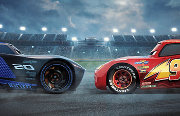 Lightning McQueen, Jackson Storm, Cars HD wallpaper