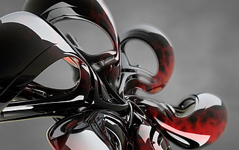 3D, Form, Glass, Hinges, Loops HD wallpaper