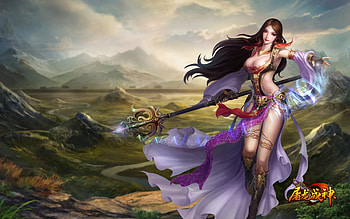 Fantasy Girl, War, Girl, Art, Long hair, Fantasy HD wallpaper