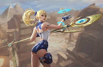 Warrior Anime Girl, artist, artwork, artstation HD wallpaper