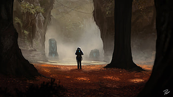 Scifi Concept Art Adventure Forest Antasy Digital Art , scifi, artist, artwork, digital-art, deviantart HD wallpaper