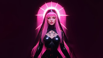 Pink And Midnight, artist, artwork, art, digital-art, ai HD wallpaper