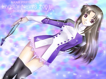 Anime girl, purple, anime, necklace, cute, girl HD wallpaper