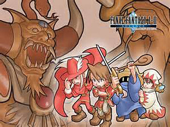 Final Fantasy 1 and 2, 1 and 2, final fantasy, chibi, anime HD wallpaper