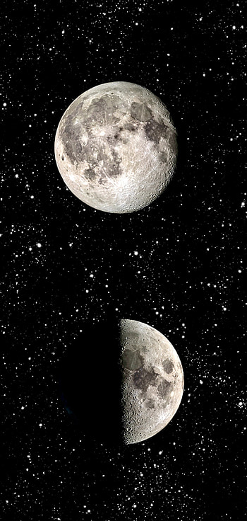 Moon light, atmosphere, space HD phone wallpaper