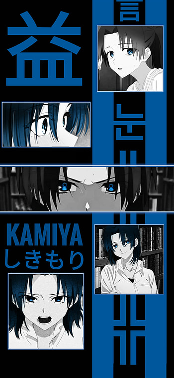 Kamiya shikimori, eye, hair HD phone wallpaper