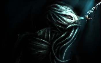 horror cthulhu scuba diving Art HD wallpaper