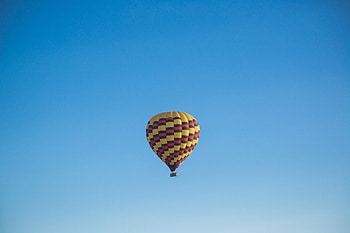 Sky, Minimalism, Flight, Balloon HD wallpaper