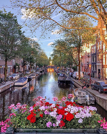 Amsterdam, cloud, sity HD phone wallpaper