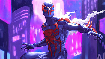 Spider Man 2099 Epic, Miguel O'Hara, Spider-Man 2099, movie, Spider-Man: Across the Spider-Verse HD wallpaper