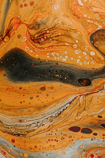 Abstract, Bubbles, Divorces, Paint, Liquid, Mixing HD phone wallpaper