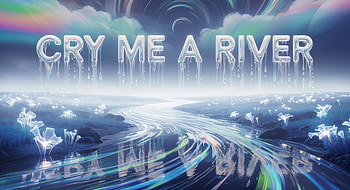 Cry Me a River — Luminous Riverscape, typography, river, water HD wallpaper